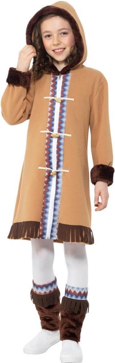 Eskimo Kostuum | Noordpool Eskimo Koude Benen | Meisje | Small | Carnaval kostuum | Verkleedkleding